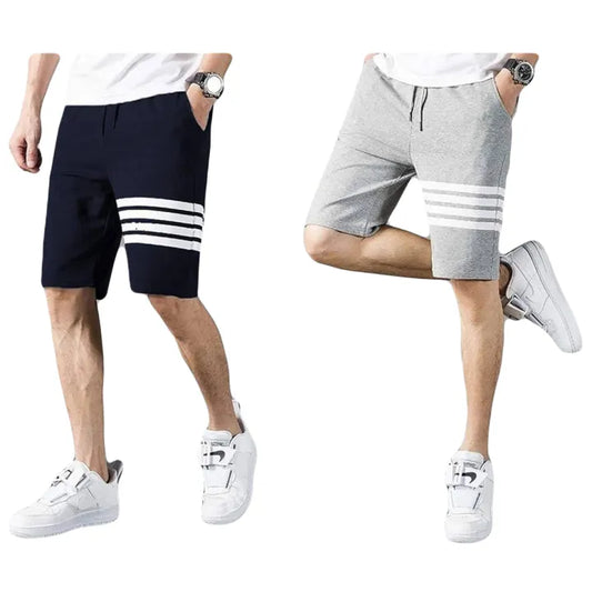 Pack Of 2 Lining Stripe Style Fashion Short For Mens