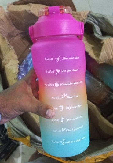 Three-piece Motivational Sports Water Bottles Set